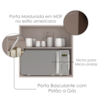 Armario Aereo Nicho Microondas 80 cm Unna Gris POLIMAN