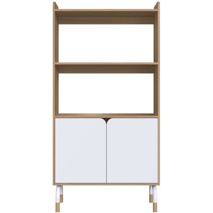 Armario Alto 2 Portas 157x80 cm 27996 Hanover Branco Artesano