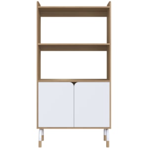 Armario Alto 2 Portas 157x80 cm 27996 Hanover Branco Artesano Armario Alto 2 Portas 157x80 cm 27996 Hanover Branco Artesano