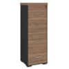 Armario Arquivo 4 Gavetas Pasta Suspensa 132X47 cm Nogal Preto Artany