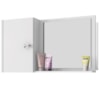 Armario Espelheira 1 Porta 57 cm Genova Branco BECHARA
