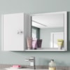 Armario Espelheira 1 Porta 57 cm Genova Branco BECHARA
