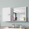 Armario Espelheira 1 Porta 57 cm Genova Branco BECHARA