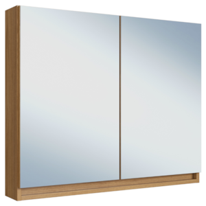 Armario Espelheira 2 Portas 80 cm MDF Livia Freijo Moscatel Urbi FAEM