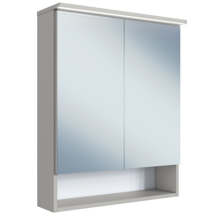 Armario Espelheira Com LED 60 cm 2 Portas Arenas PRODDY