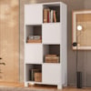 Armario Estante Multiuso 4 Portas 4 Nichos 68X145 cm Branco Artany