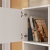 Armario Estante Multiuso 4 Portas 4 Nichos 68X145 cm Branco Artany