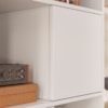 Armario Estante Multiuso 4 Portas 4 Nichos 68X145 cm Branco Artany