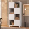 Armario Estante Multiuso 4 Portas 4 Nichos 68X145 cm Branco Artany