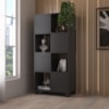Armario Estante Multiuso 4 Portas 4 Nichos 68X145 cm Preto Artany