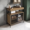 Armario Gabinete Industrial Banheiro P1038 Mel PP Milani Store