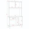 Armario Kit Cozinha 04 Portas 01 Gaveta Atacama Off White ARMoveis