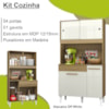 Armario Kit Cozinha 04 Portas 01 Gaveta Atacama Off White ARMoveis