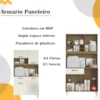 Armario Kit Cozinha 4 Portas 1 Gaveta Atacama OFF White ARMoveis