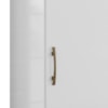 Armario Multiuso 1 Porta Com Rodizio 102X49 cm Lirio Branco Moval