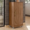 Armario Multiuso 1 Porta Com Rodizio 102X49 cm Lirio Naturale Moval