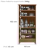 Armario Multiuso 1 Porta Com Rodizio 102X49 cm Lirio Naturale Moval