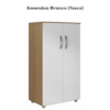 Armario Multiuso 2 Portas 111X60 cm Rosana Amendoa Branco REAJL Moveis