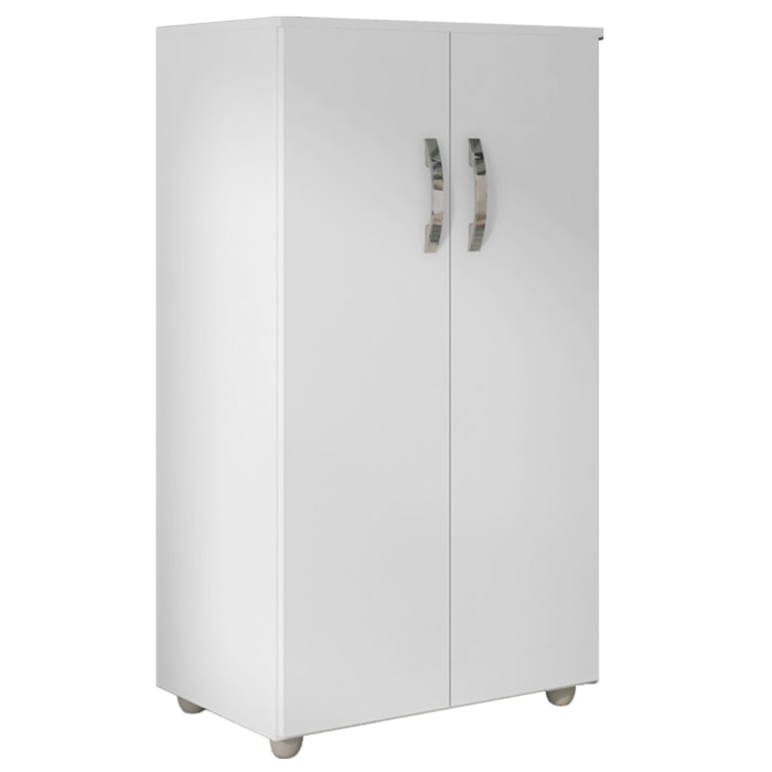 Armario Multiuso 2 Portas 111X60 cm Rosana Branco REAJL Moveis