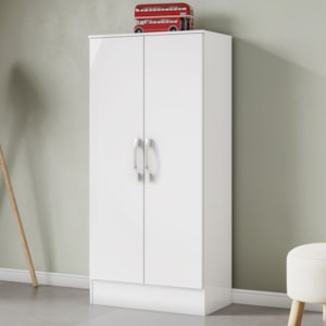 Armario Multiuso 2 Portas 131X61 cm B14 Branco Briz