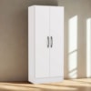 Armario Multiuso 2 Portas 137x57 cm N409 Branco Kappesberg