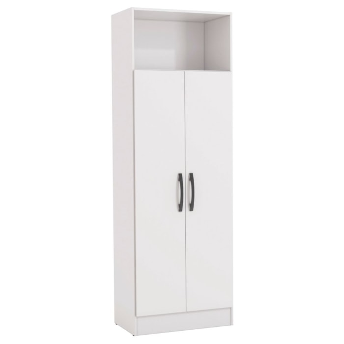 Armario Multiuso 2 Portas 167x57 cm N408 Branco Kappesberg