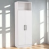 Armario Multiuso 2 Portas 167x57 cm N408 Branco Kappesberg