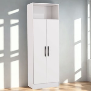 Armario Multiuso 2 Portas 167x57 cm N408 Branco Kappesberg