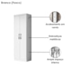 Armario Multiuso 2 Portas 170x52 cm New Branco ARMoveis