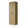 Armario Multiuso 2 Portas 172x61 cm New Atacama ARMoveis