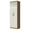 Armario Multiuso 2 Portas 172x61 cm New Atacama Off White ARMoveis