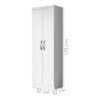 Armario Multiuso 2 Portas 172x61 cm New Branco ARMoveis