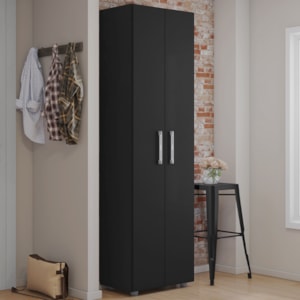 Armario Multiuso 2 Portas 189X54 cm Beatriz Preto REAJL Moveis