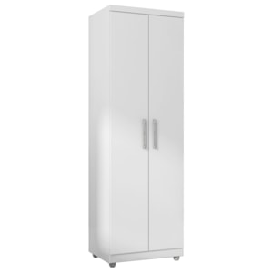 Armario Multiuso 2 Portas 190X60 cm Sabrina Branco REAJL Moveis Armario Multiuso 2 Portas 190X60 cm Sabrina Branco REAJL Moveis