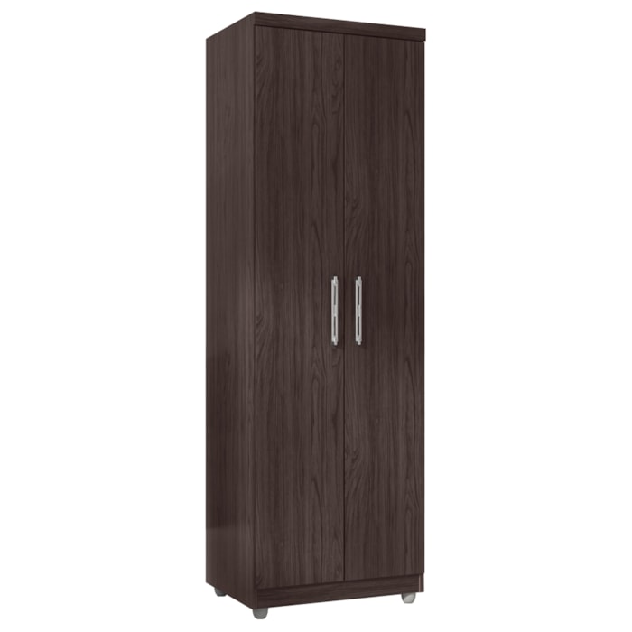 Armario Multiuso 2 Portas 190X60 cm Sabrina Castanho REAJL Moveis