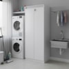 Armario Multiuso 2 Portas Com Chave 160X60 cm AM3110 Branco Tecno Mobili