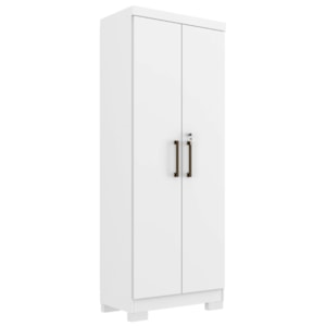 Armario Multiuso 2 Portas Maxus 61X187 cm Branco Absoluto ZANZ