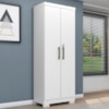 Armario Multiuso 2 Portas Maxus 61X187 cm Branco Absoluto ZANZ