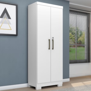 Armario Multiuso 2 Portas Maxus 61X187 cm Branco Absoluto ZANZ
