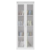 Armario Multiuso 2 Portas Vidro 160X60 cm AM3111 Branco Tecno Mobili
