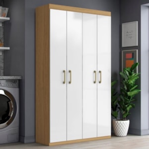 Armario Multiuso Duplo 4 Portas 103 cm 2000194 Atacama Off White ARMoveis