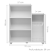 Armario Multiuso Fruteira 2 Portas 91 cm Sollys Branco Poliman