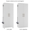 Armario Multiuso Jade 2 Portas 170x70 cm Branco Moval