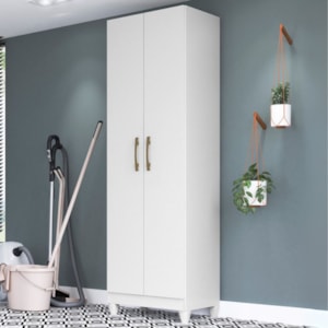 Armario Multiuso New Iris 2 Portas 181x55 cm Branco Moval