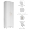 Armario Multiuso New Iris 2 Portas 181x55 cm Branco Moval