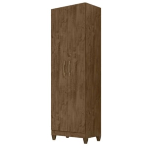 Armario Multiuso New Iris 2 Portas 181x55 cm Castanho Wood Moval Armario Multiuso New Iris 2 Portas 181x55 cm Castanho Wood Moval