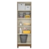 Armario Multiuso New Iris 2 Portas 181x55 cm Castanho Wood Moval