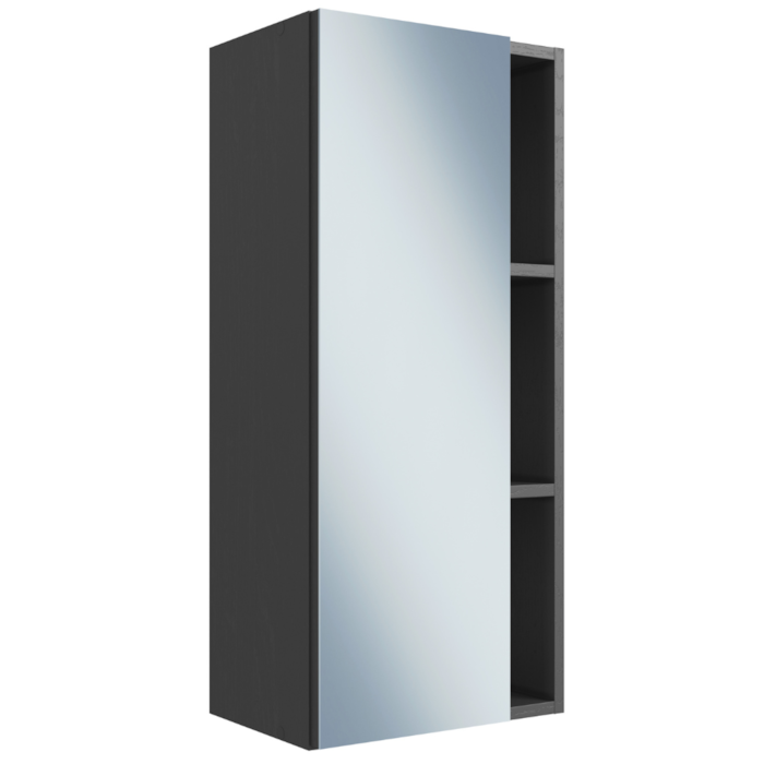 Armário Multiuso Organizador Suspenso 1 Porta 80X36 cm Grafite PRODDY