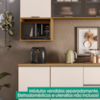Armario Nicho Microondas 58 cm Etna Carvalho Oak Off White POLIMAN
