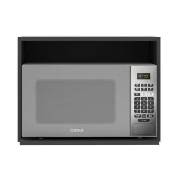 Armario Nicho Microondas 58 cm Etna Grafite POLIMAN